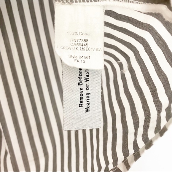 Madewell Striped Button Down Cotton Top - Picture 9 of 9